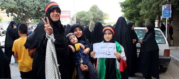  حضور بی نظیر مردن نیشابور در راهپیمایی بر علیه حمله رژیم صهیونسیتی