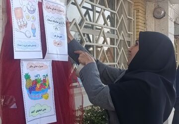 جشنواره غذای سالم در دبیرستان مهر نیشابور