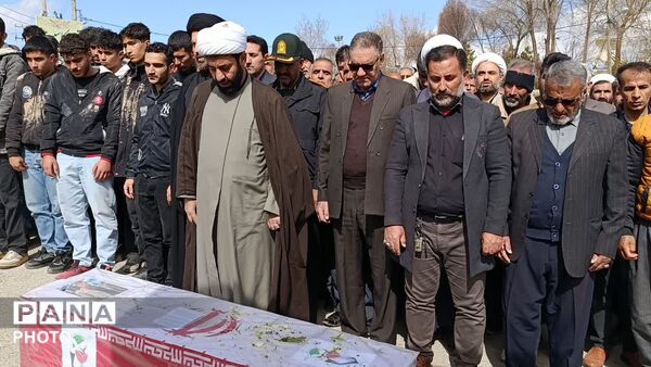 تشییع باشکوه پیکر پاک و مطهر شهید احسان اکبرزاده در نورآباد
