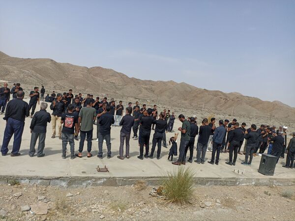 مراسم عزاداری تاسوعا در روستای دهستان پایین