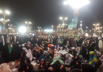 حرم مطهر رضوی میزبان  سوگواران درآخرین شب قدر