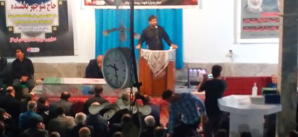 وداع با پیکر جانباز شهید حاج منوچهر بخشنده