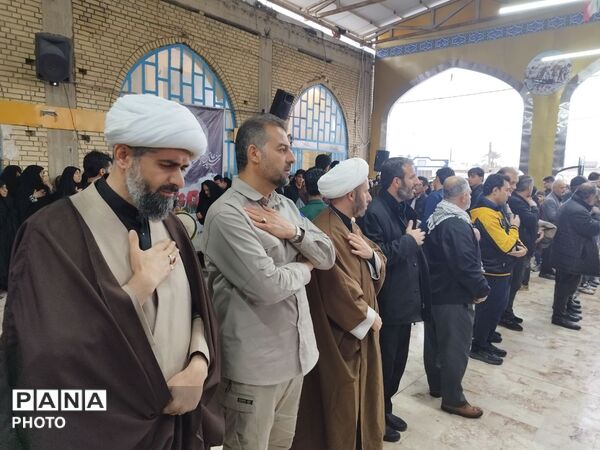 تشییع پیکر مطهر شهید مدافع امنیت در زاهدشهر