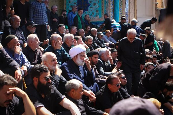 عزاداری رحلت پیامبر(ص) و شهادت امام حسن(ع) در صحن آستان مقدس سلطانعلی(ع) مشهداردهال کاشان
