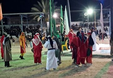 طنین تعزیه حسینی در روستای قلعه سید کازرون
