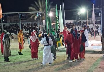 طنین تعزیه حسینی در روستای قلعه سید کازرون