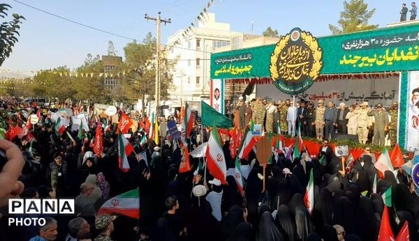 رزمایش جانفدایان ایران در شهرستان بیرجند