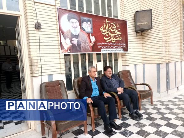 افتتاح یادمان شهدای مدرسه شهید پیروز بهبهان در دبیرستان شاهد باقرالعلوم(ع)