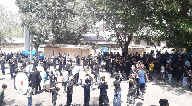 دسته زنجیر‌زنی هیئت حضرت ابوالفضل (ع)شهر چلیچه