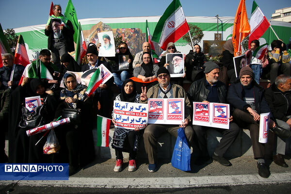 راهپیمایی محکومیت اقدامات تروریستی آمریکا و رژیم صهیونیستی علیه ملت ایران