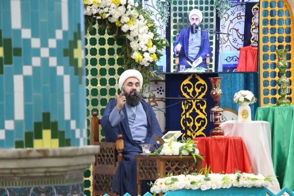 مراسم چهلم شهدای فتنه آمریکایی، صهیونیستی در امامزاده سید نصرالله یزد