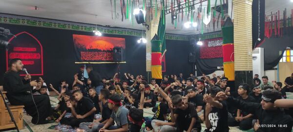 مراسم سوگواری «احلی من العسل» در شهرستان آبادان