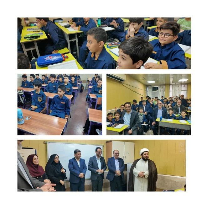 بازدید مشاور وزیر آموزش و پرورش از دبستان پسرانه نواب ناحیه یک اهواز