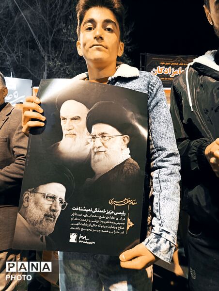 حضور ملت غیور بجنورد در شهرستان بجنورد  پی شهادت رهبر انقلاب 