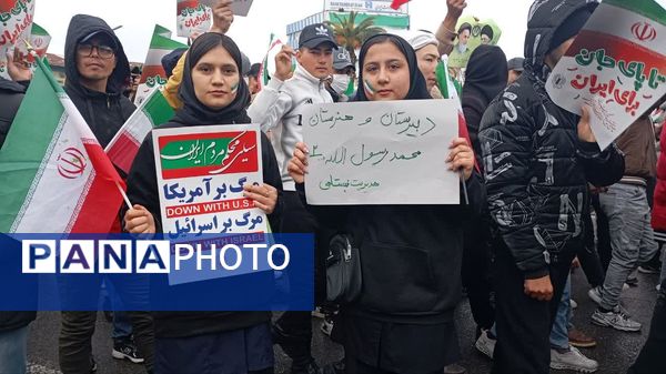 راهپیمایی ۲۲ بهمن در گلستان