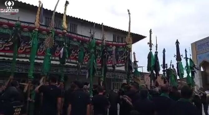 حرکت باشکوه دسته روی محرمی کردکویی‌ها به سوی ولاغوز