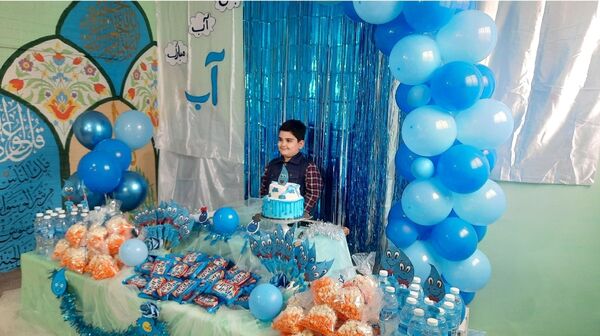 برپایی جشن آب در دبستان سرافراز ناحیه۷ مشهد 