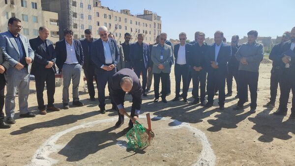 آیین کلنگ زنی آموزشگاه جعفر برزگر ناحیه یک مشهد