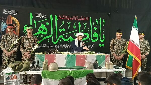 مراسم استقبال از شهید گمنام در دبیرستان شاهد ابوذر غفاری نیشابور 