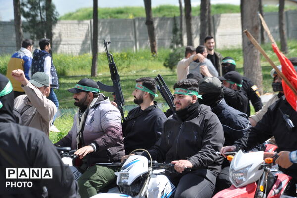 شکوه رزمایش «جانفدا برای ایران امام رضایی» در کرمانشاه