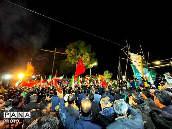 مراسم وداع با پیکر مطهر سردار شهید غلامرضا محمد زاده