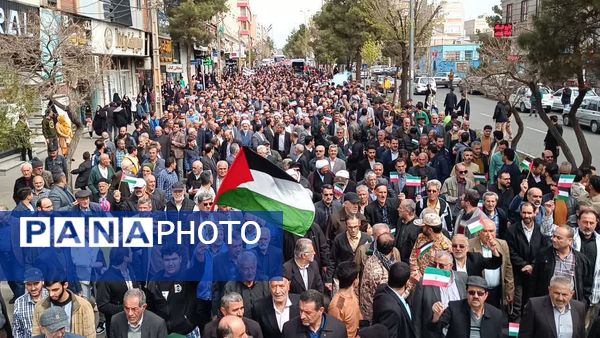 حضور پر شور مردم آبیک و البرز در روز قدس 