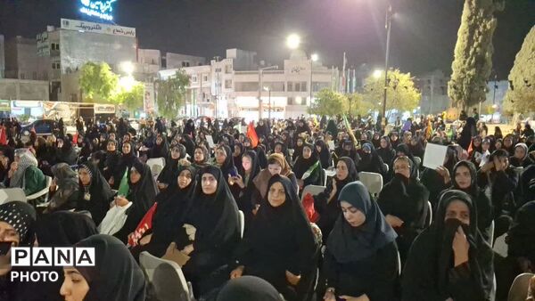بازسازی مصائب «خرابه شام» در میدان امام حسین (ع) جم