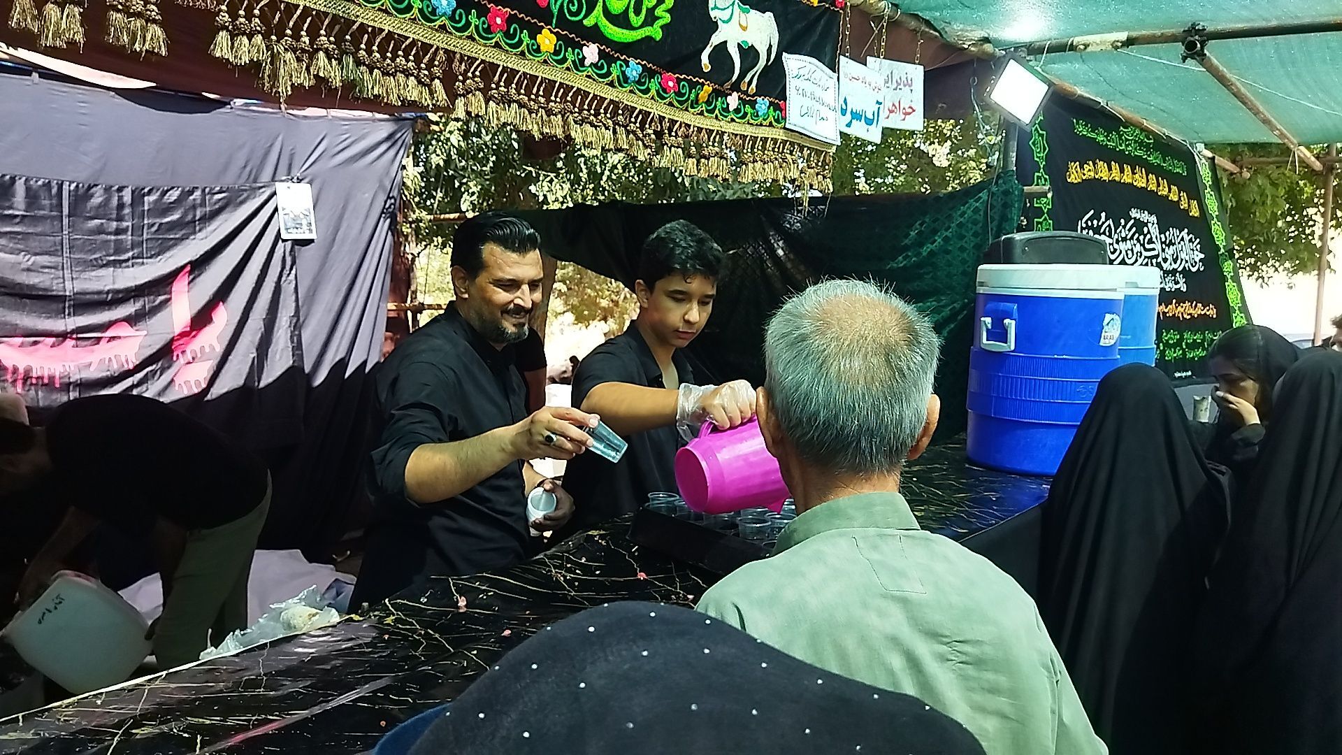 گذری بر موکب هیئت سجادی شهرستان نیشابور در پیاده روی جاماندگان اربعین حسینی نیشابور‌ 