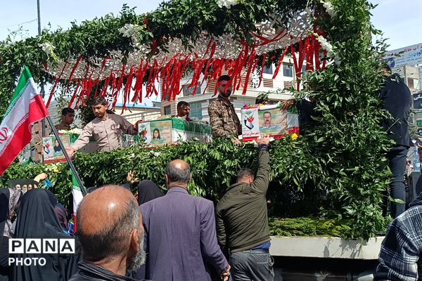 پردیس میزبان تشییع و تدفین پیکر خانواده شهید دهقان‌زاده 