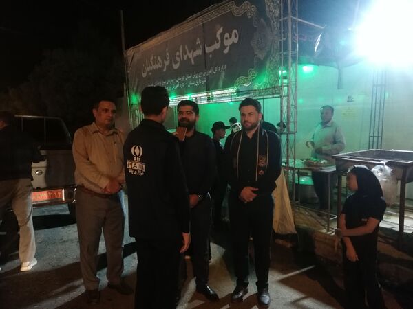 بازدید سرپرست سازمان دانش‌آموزی خوزستان از روند فعالیت‌ها و خدمات‌رسانی به زوار اربعین حسینی در منطقه بستان