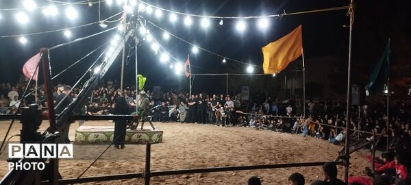 تعزیه خوانی برای حضرت علی اکبر (ع) در روستای رزق آباد 