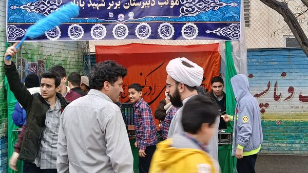 برپایی موکب در دبیرستان شهید بابایی به مناسبت بعث پیامبر‌(ص)