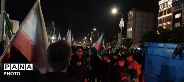 اجتماع پرشور مردم مومن و شهید پرور در بلوار فضل