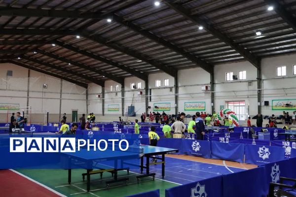  اختتامیه اولین روز از چهل و یکمین دوره مسابقات استانی تنیس روی میز در مهریز