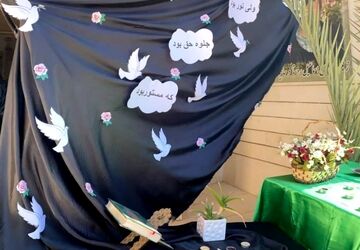 سوگواری کوچه‌های بنی‌هاشمی در دبیرستان حاج اسماعیل روستا 
