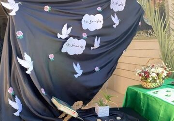 سوگواری کوچه‌های بنی‌هاشمی در دبیرستان حاج اسماعیل روستا 