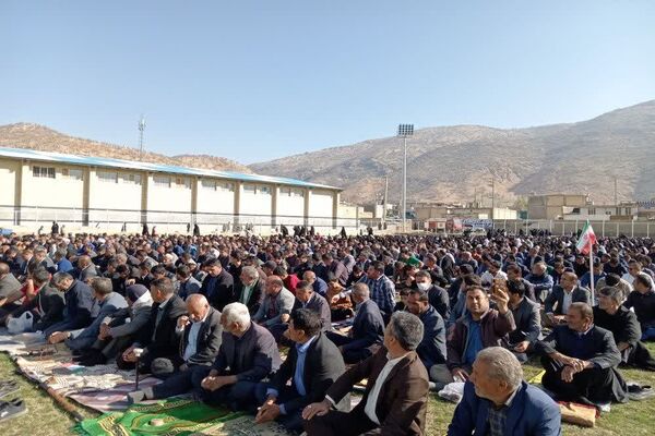 اقامه نماز عید سعید فطر در دیشموک