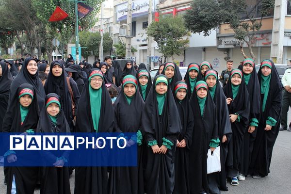 پیاده‌رویی جاماندگان اربعین حسینی در فردیس