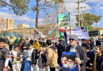 تجدید پیمان مردم اشکذر با آرمان انقلاب اسلامی 