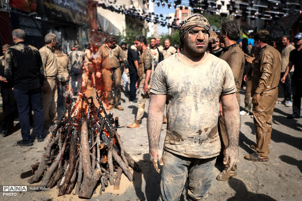 آیین سنتی گِل مالی لرستانی‌‎های مقیم تهران