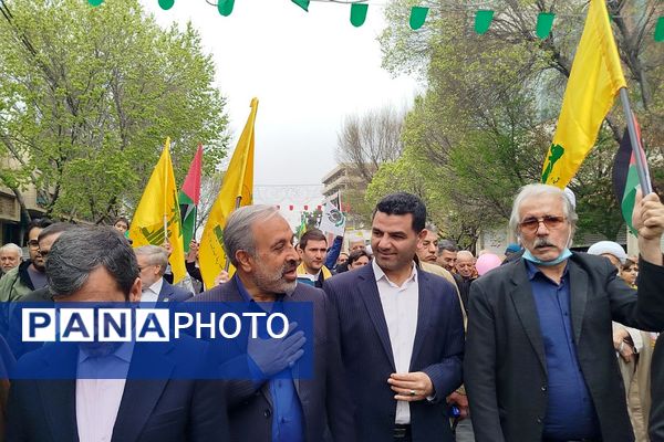 راهپیمایی روز قدس در ناحیه دو شهرری 