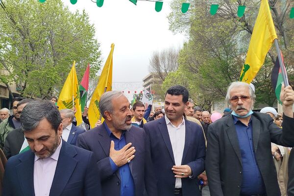 راهپیمایی روز قدس در ناحیه دو شهرری 