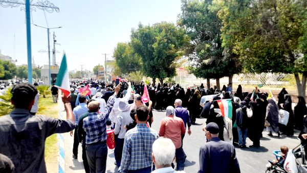 راهپیمایی خشم و نصر در بندرعباس