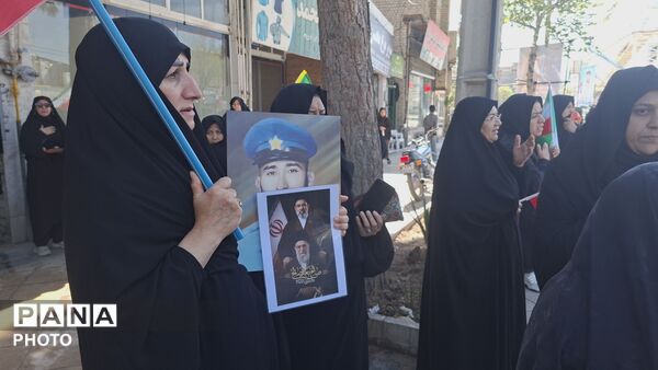 برگزاری مراسم عزاداری رهبر شهید در شهر آشخانه