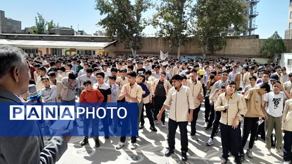 مراسم آیین بازگشایی مدرسه ابوریحان بیرونی