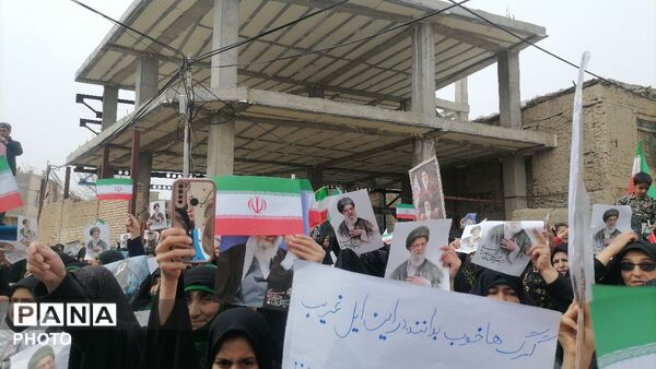 راهپیمایی روز جهانی قدس در شهر بار نیشابور