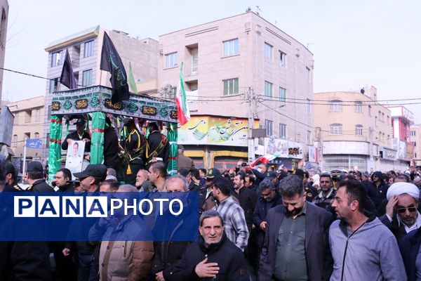 مراسم تشییع پیکر مطهر شهید والامقام شاهین دهقانی