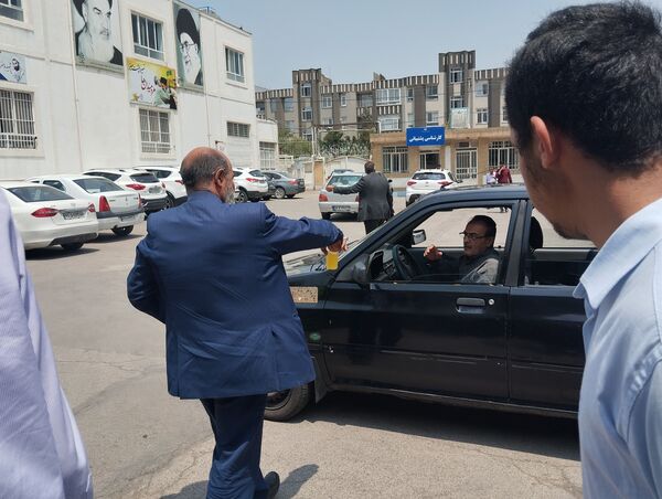 موکب دبیرستان ناصر در آموزش  و پرورش ناحیه ۷