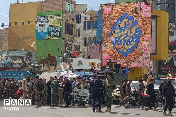 رزمایش «تجمع اقتدار عظیم جانفدا برای ایرانِ امام رضایی» در میدان امام خامنه‌ای