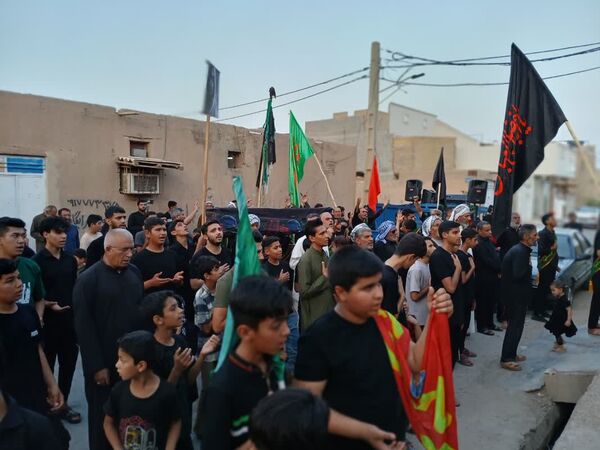 تشییع نمادین پیکر امام حسین(ع) در گمبوعه بزرگ
